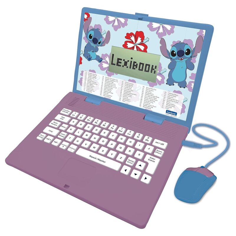Imagen 2 - Ordenador Bilingue Portatil Educativo Stitch Disney