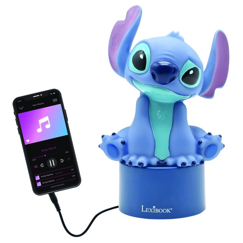 Imagen 2 de Altavoz Luz Nocturna Stitch Disney