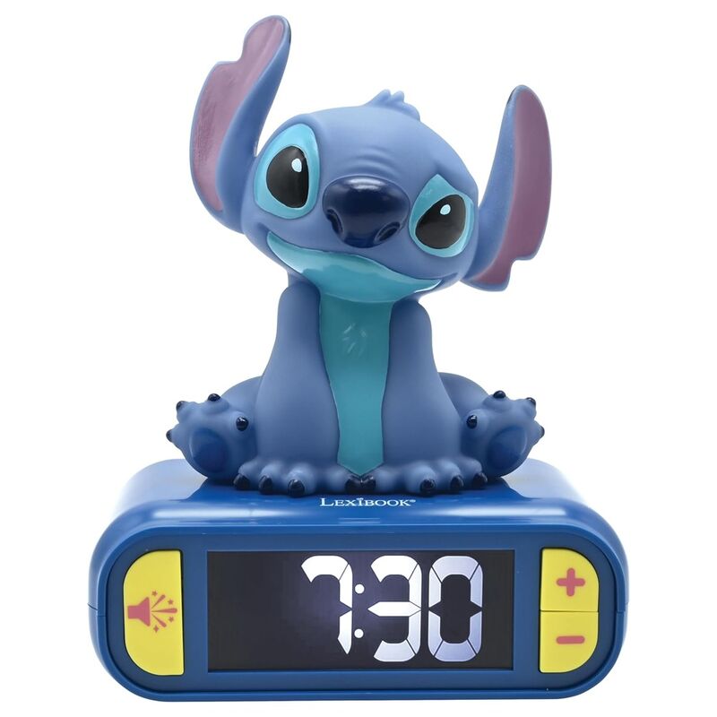 Imagen 2 de Despertador 3D Digital Stitch Disney Luz Y Sonido