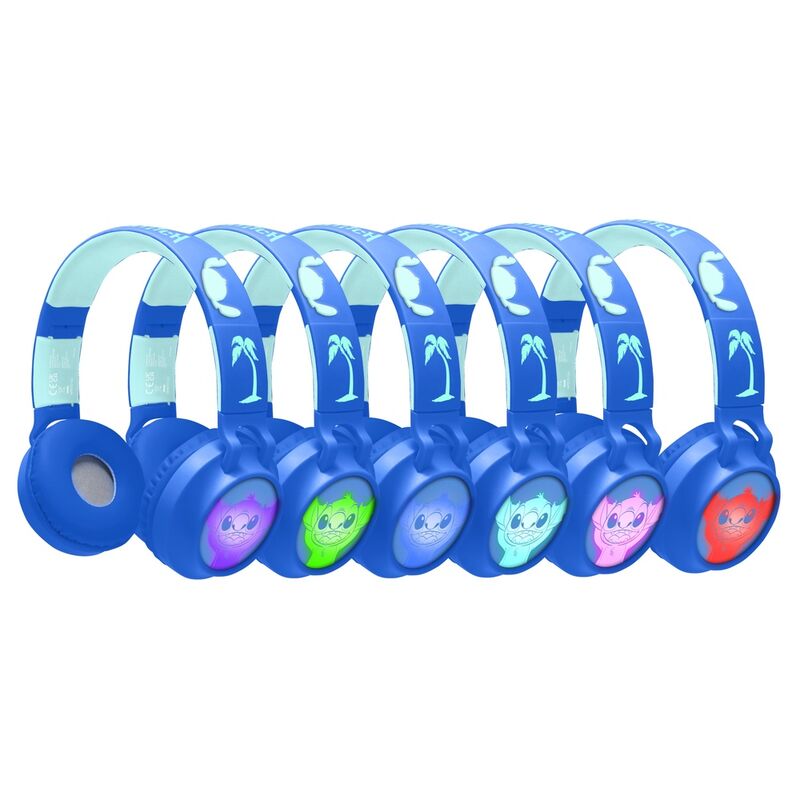 Imagen 3 de Auriculares Inalambricos Luminosos Bluetooth Stitch Disney