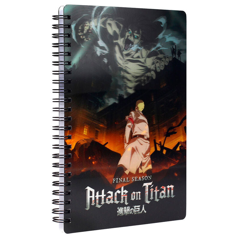 Imagen 1 - Cuaderno 3D Titan Attack On Titans