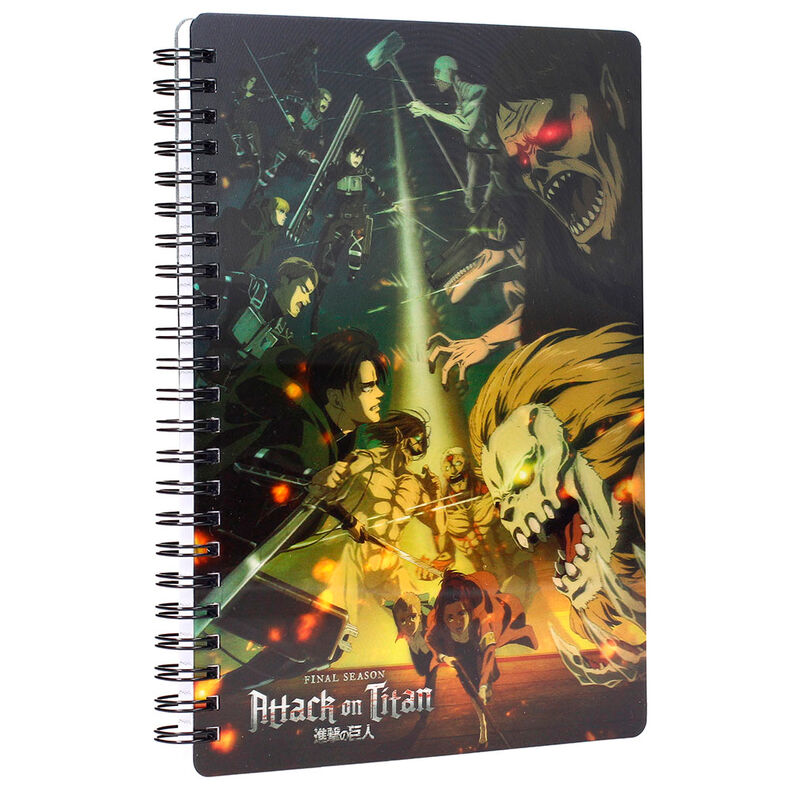 Imagen 1 - Cuaderno 3D Struggle Attack On Titans