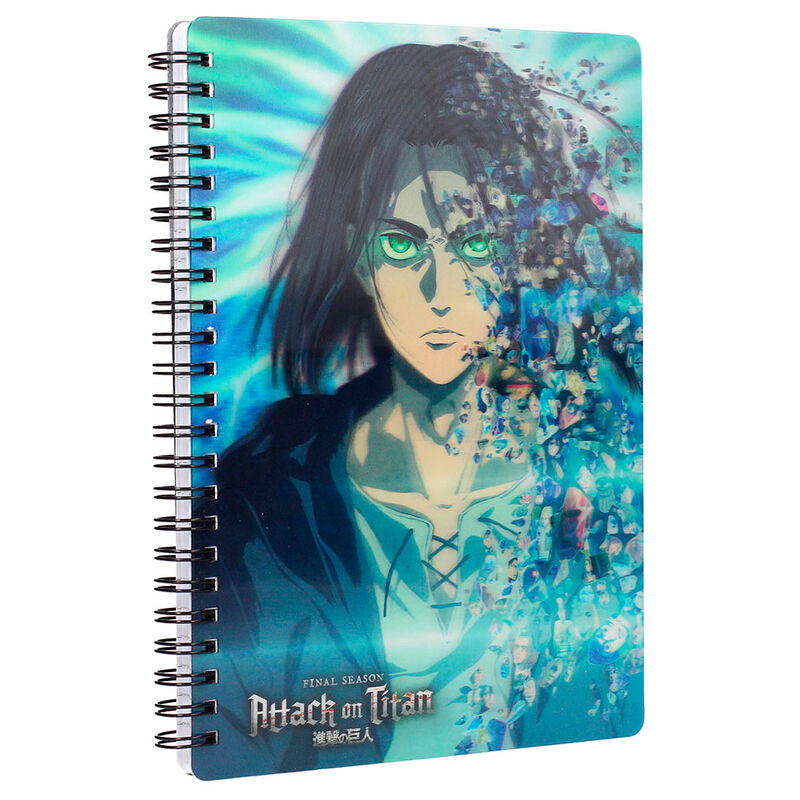 Imagen 1 - Cuaderno 3D Blue Attack On Titans