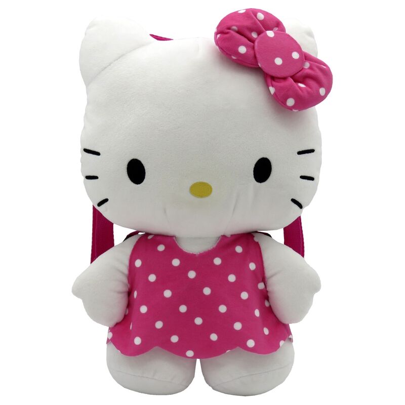 Imagen de Mochila Peluche Hello Kitty Rosa 35Cm parte de nuestra colección en Espadas y más, sitio oficial.