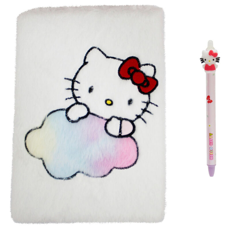 Imagen 1 de Set Cuaderno Peluche + Boligrafo Hello Kitty