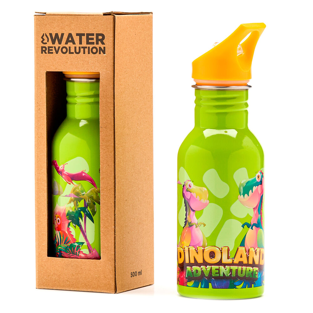 Imagen 1 - Cantimplora Acero Inoxidable Dinoland Water Revolution 500Ml