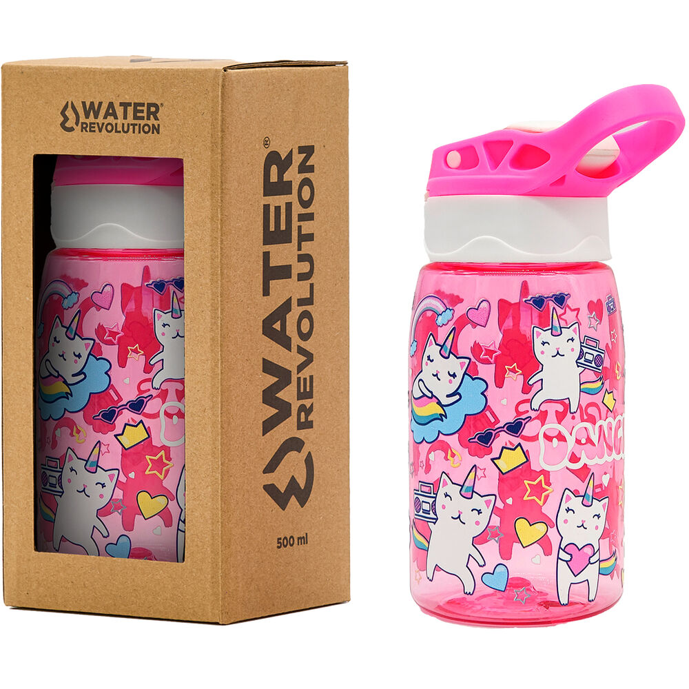 Imagen de Cantimplora Gatos Bailarines Water Revolution 500Ml Tritan parte de nuestra colección en Espadas y más, sitio oficial.