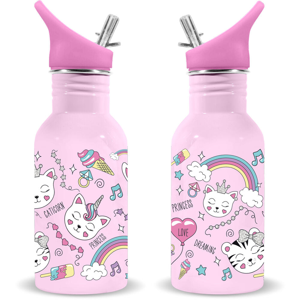 Imagen 1 - Cantimplora Acero Inoxidable Gatos Water Revolution 500Ml