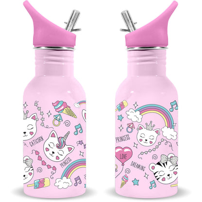 Imagen 1 - Cantimplora Acero Inoxidable Gatos Water Revolution 500Ml