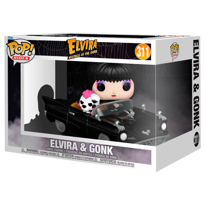 Imagen 1 de Figura Pop Rides Deluxe Elvira Mistress Of The Dark Elvira & Gonk