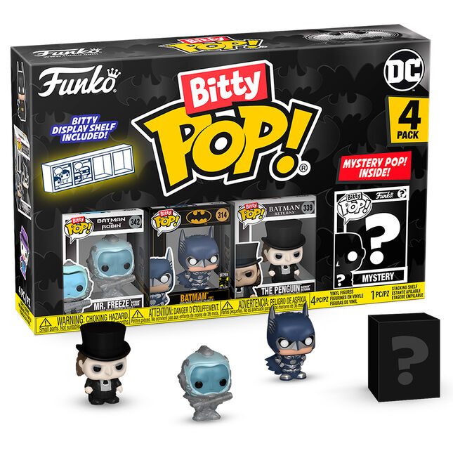 Imagen 1 de Blister 4 Figuras Bitty Pop Dc Comics Batman 85Th Anniversary Mr. Freeze