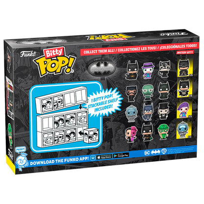 Imagen de Blister 4 Figuras Bitty Pop Dc Comics Batman 85Th Anniversary Batman parte de nuestra colección en Espadas y más, sitio oficial.