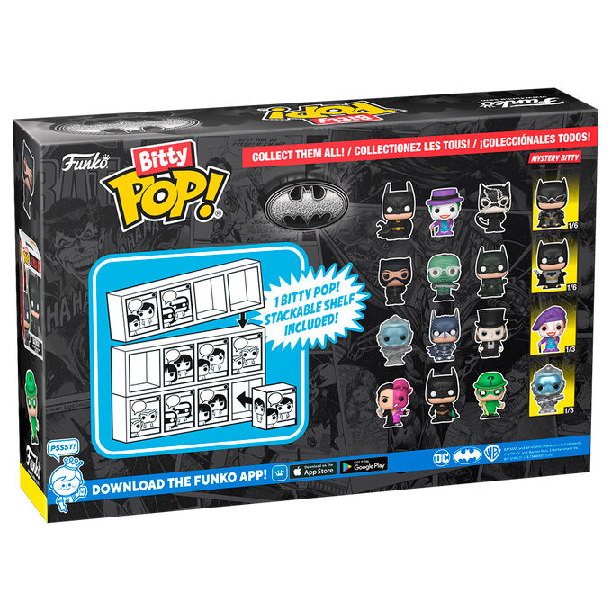 Imagen 2 de Blister 4 Figuras Bitty Pop Dc Comics Batman 85Th Anniversary Mr. Freeze