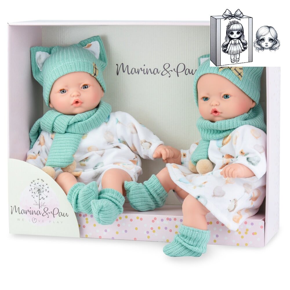 Imagen 1 - Set Muñecos Pitus Mellizos 40Cm