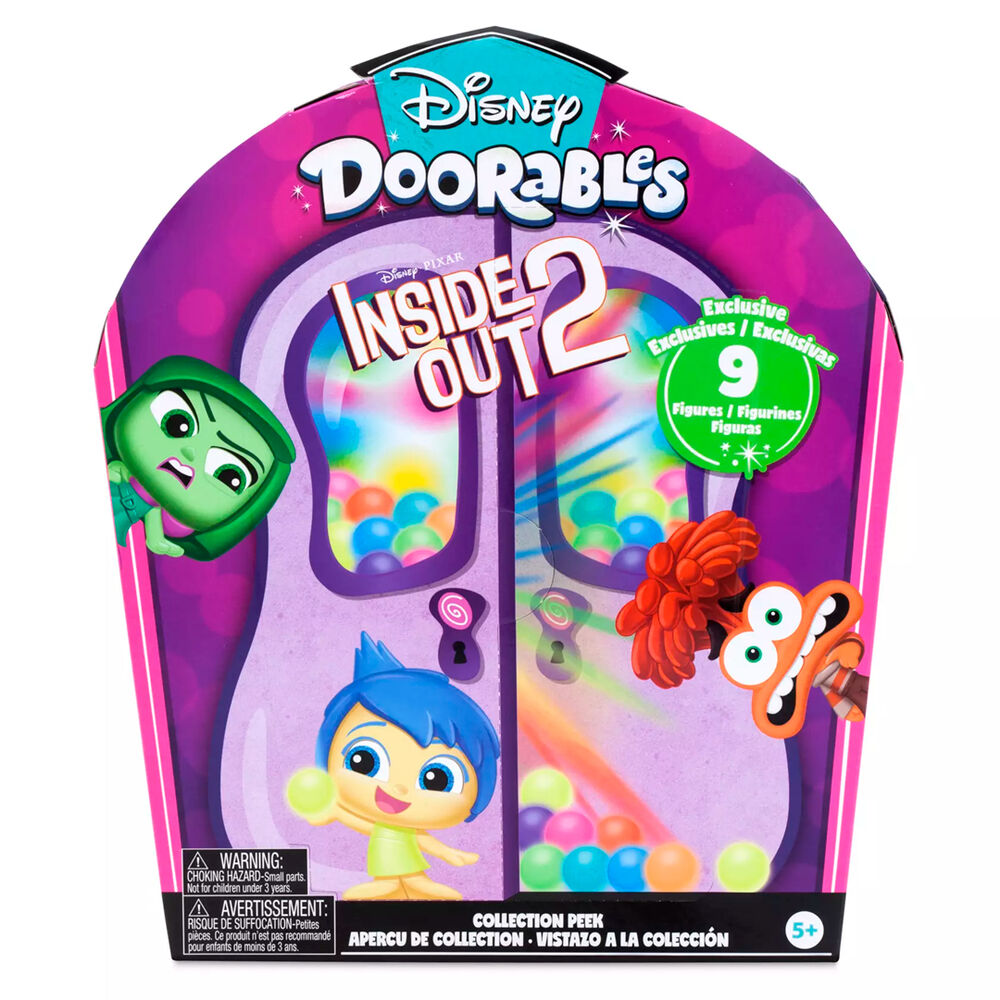 Imagen 4 de Set 9 Figuras Del Reves 2 Doorables Disney Pixar 4Cm