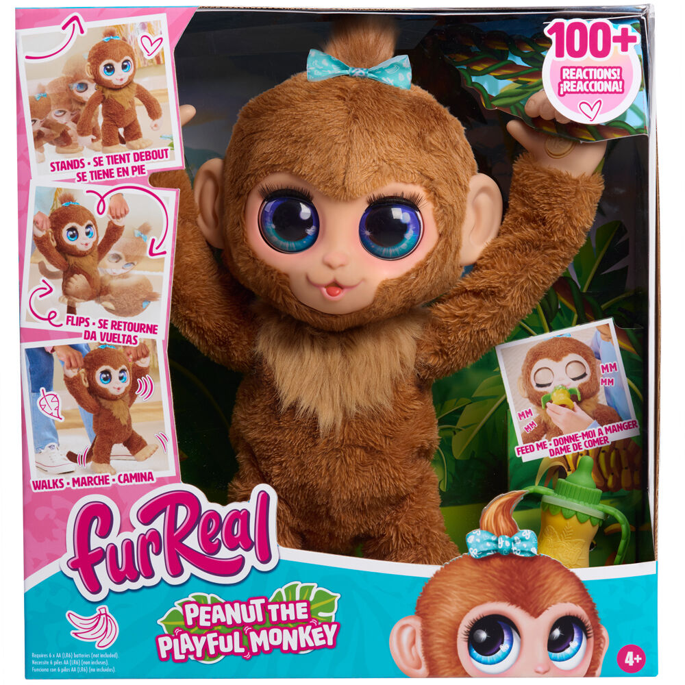 Imagen 2 - Peluche Interactivo Mono Peanut Jugueton Furreal