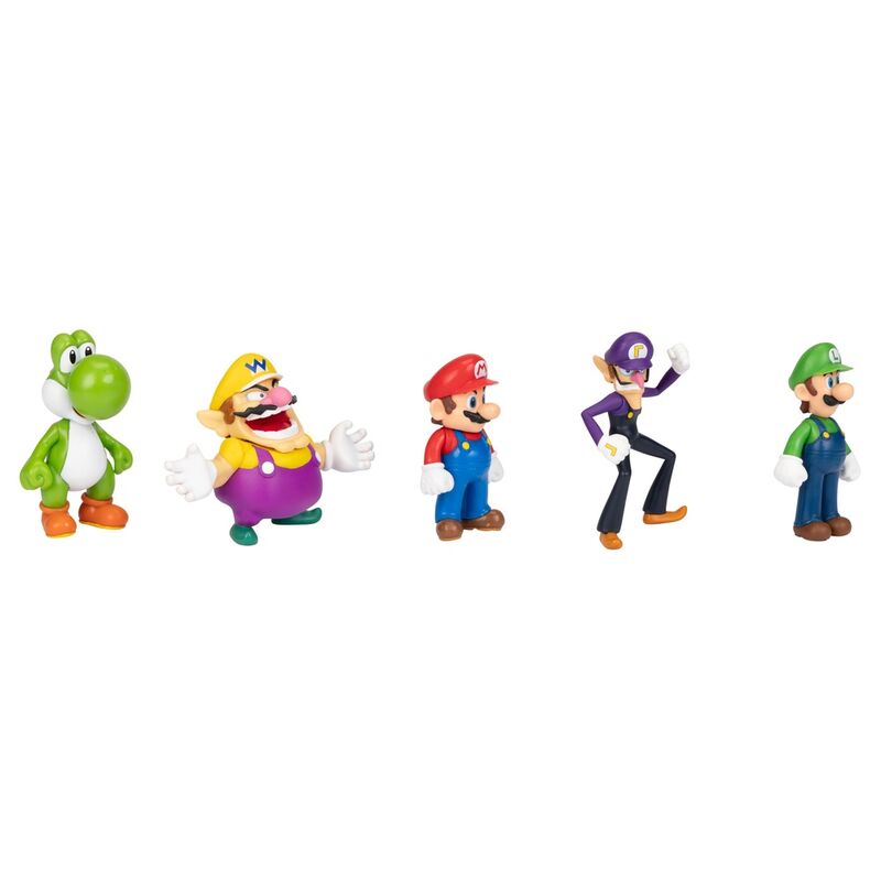 Imagen 3 de Blister 5 Figuras Super Mario Bros 6Cm