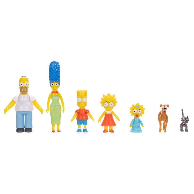 Imagen 3 de Blister 7 Figuras Famila Los Simpsons 6Cm