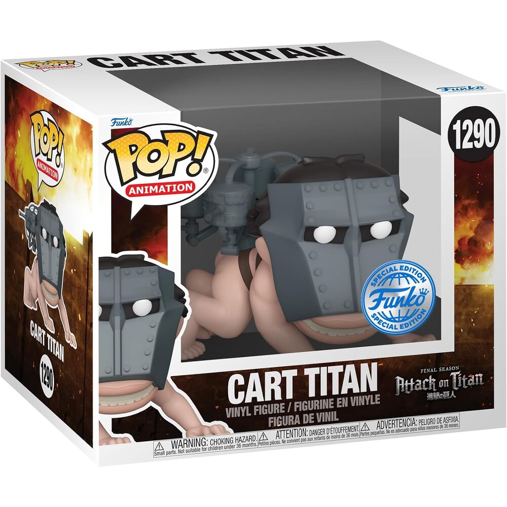 Imagen 2 de Figura Pop Super Attack On Titan Cart Titan Exclusive