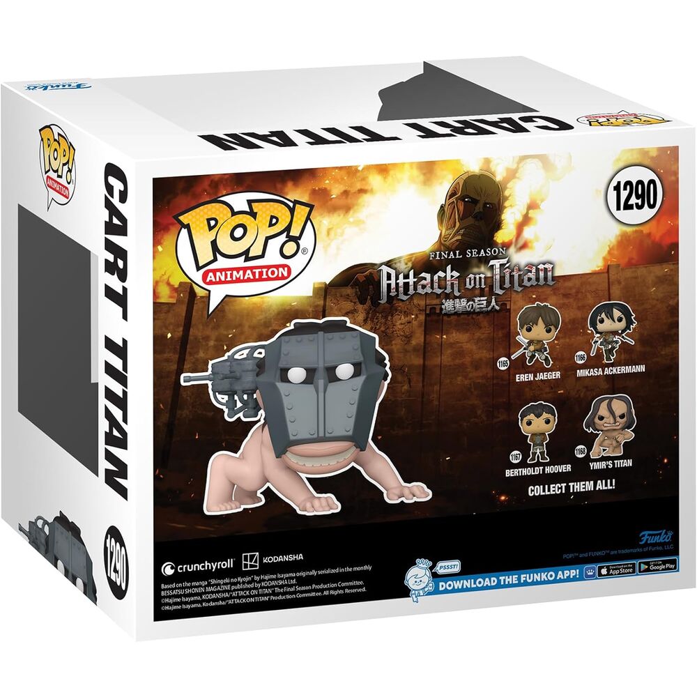 Imagen 3 de Figura Pop Super Attack On Titan Cart Titan Exclusive