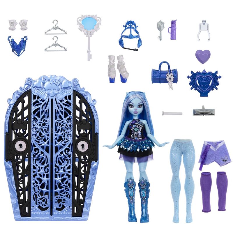 Imagen 2 - Muñeca Abbey Bominable + Armario Monster High Skulltime Secrets