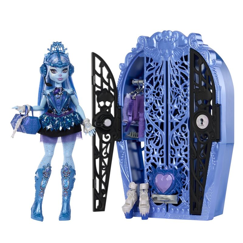 Imagen 3 - Muñeca Abbey Bominable + Armario Monster High Skulltime Secrets