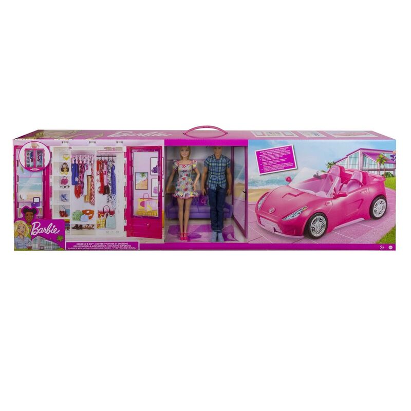 Imagen 1 - Muñecos + Armario + Descapotable Barbie