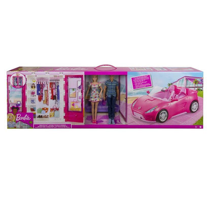 Imagen 1 - Muñecos + Armario + Descapotable Barbie