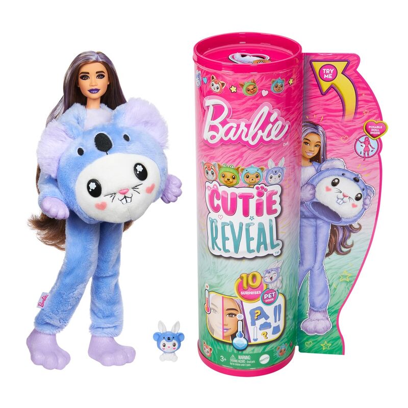 Imagen 1 - Muñeca Cutie Reveal Disfraces Conejo Koala Barbie