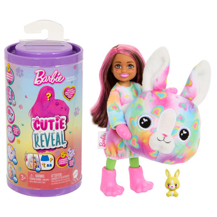 Imagen 1 - Muñeca Cutie Reveal Chelsea Sueños De Colores Barbie