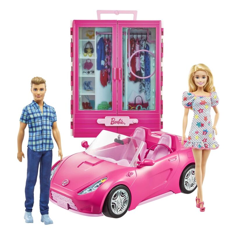 Imagen 2 - Muñecos + Armario + Descapotable Barbie