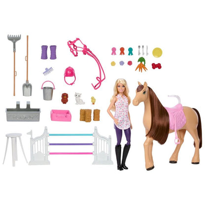 Imagen 2 - Muñeca Barbie Con Caballo Y Establo Barbie