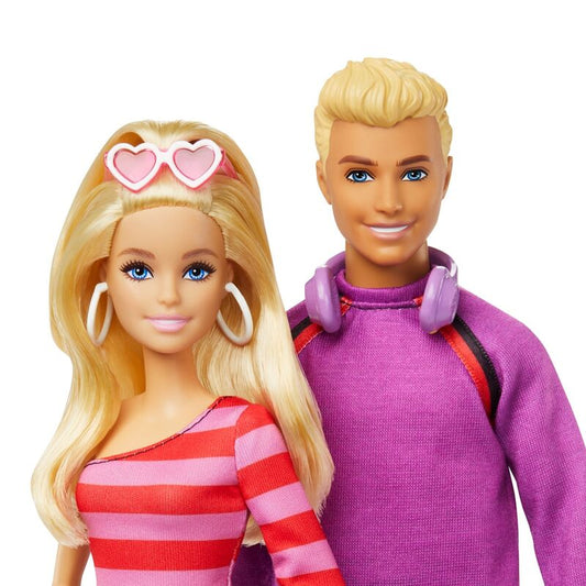Imagen 2 - Blister 2 Muñecos Barbie Y Ken Patinadores Barbie