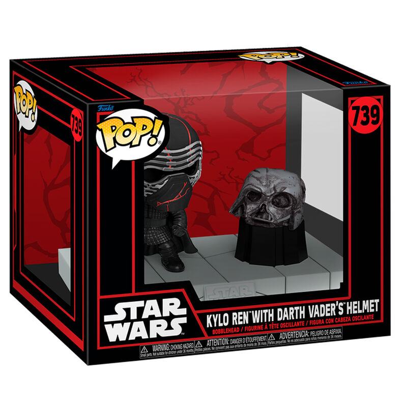 Imagen 1 de Figura Pop Deluxe Star Wars Kylo Ren With Darth Vader Helmet