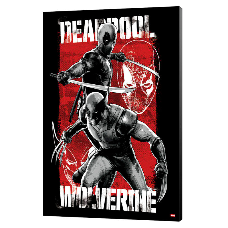 Imagen 1 de Cuadro Madera Wolverine & Deadpool Marvel