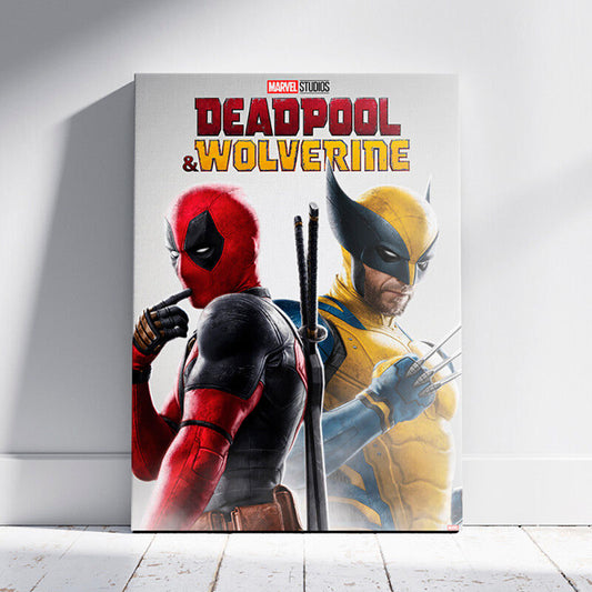 Imagen 2 de Cuadro Madera Wolverine & Deadpool Marvel 2