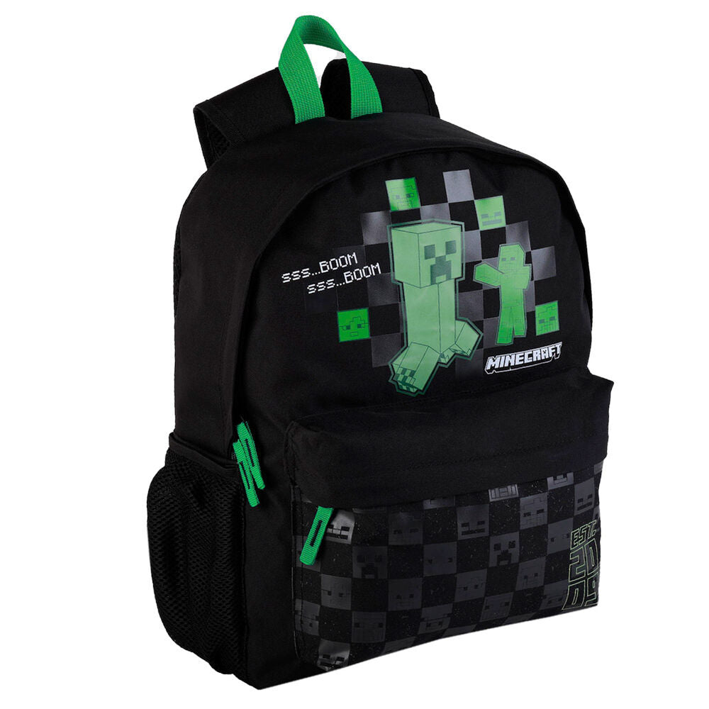 Imagen 1 - Mochila Portatil Creeper Minecraft 41Cm Adaptable