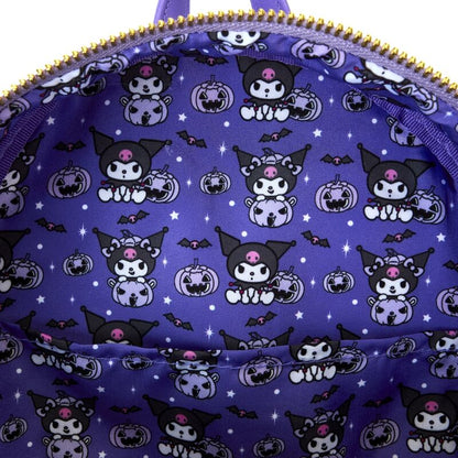 Imagen de Mochila Pumpkin Kuromi Sanrio Loungefly parte de nuestra colección en Espadas y más, sitio oficial.