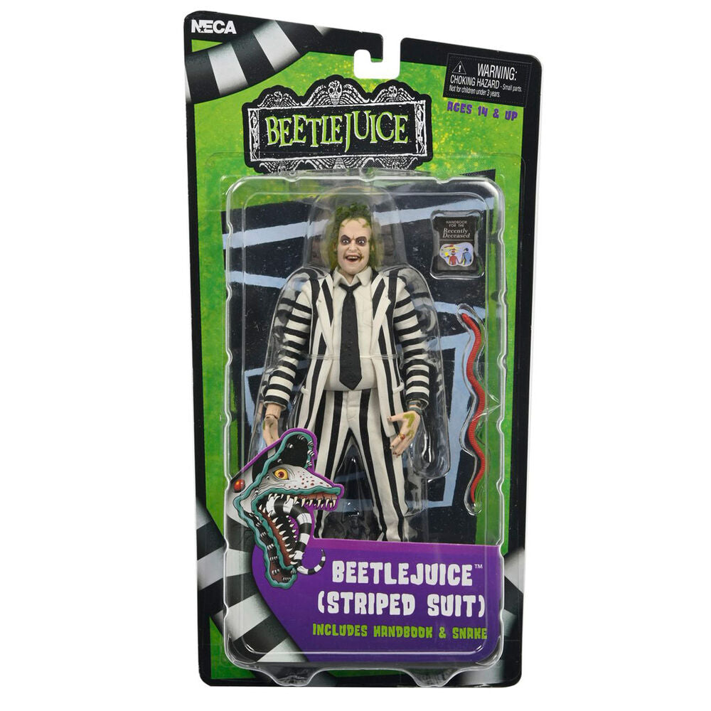 Imagen 3 - Figura Beetlejuice 1988 Black And White Striped Suit Beetlejuice 18Cm