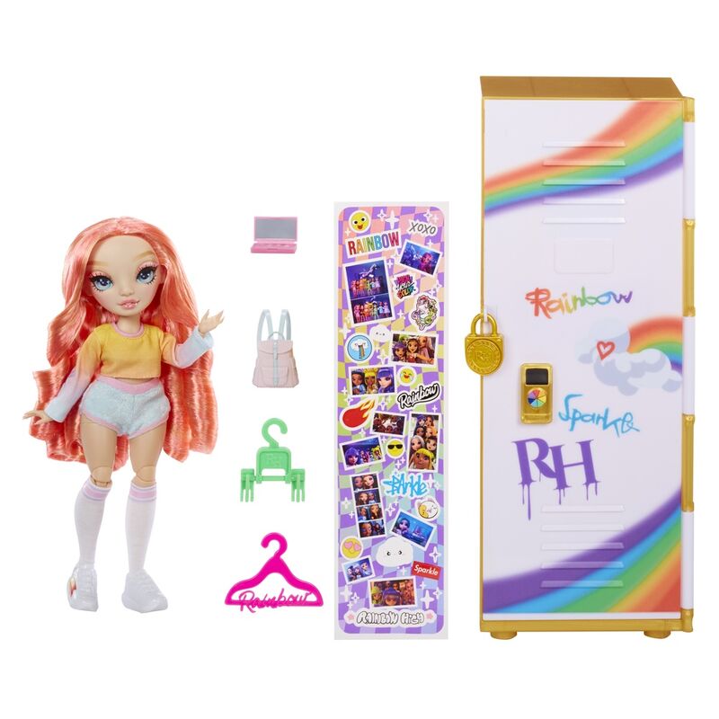 Imagen 1 - Playset Muñeca Con Taquilla Rainbow High