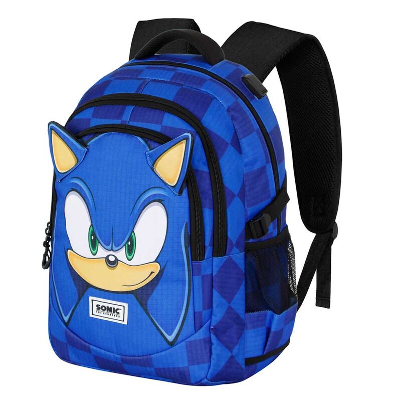 Imagen 1 - Mochila Sight Sonic The Hedgehog 44Cm Adaptable