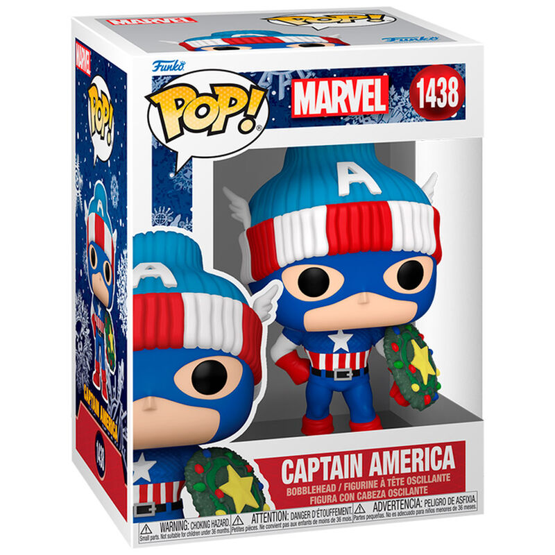 Imagen 1 de Figura Pop Marvel Capitan America Holiday