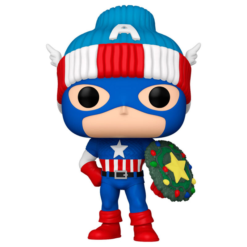 Imagen 2 de Figura Pop Marvel Capitan America Holiday