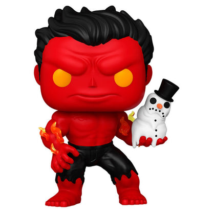 Imagen 2 de Figura Pop Marvel Red Hulk With Snowman