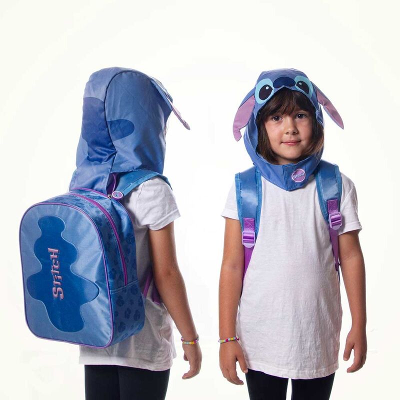 Imagen 4 - Mochila Capucha Stitch Disney 31Cm