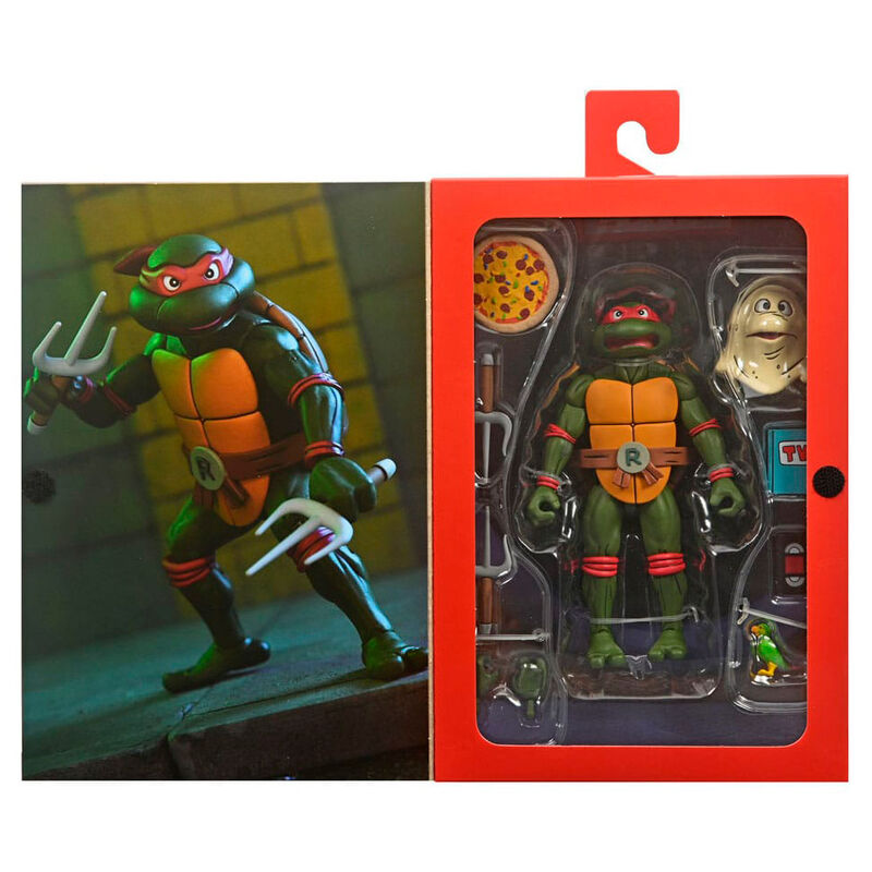 Imagen 1 - Figura Ultimate Raphael Vhs Cartoon Tortugas Ninja 18Cm