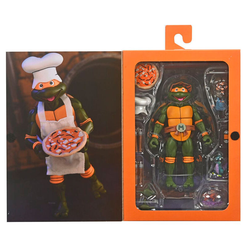 Imagen 1 - Figura Ultimate Michelangelo Vhs Cartoon Tortugas Ninja 18Cm