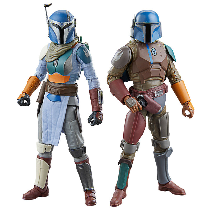 Imagen 2 de Blister 2 Figuras Mandalorian & Shriek-Hawk Trainers The Mandalorian Star Wars 15Cm