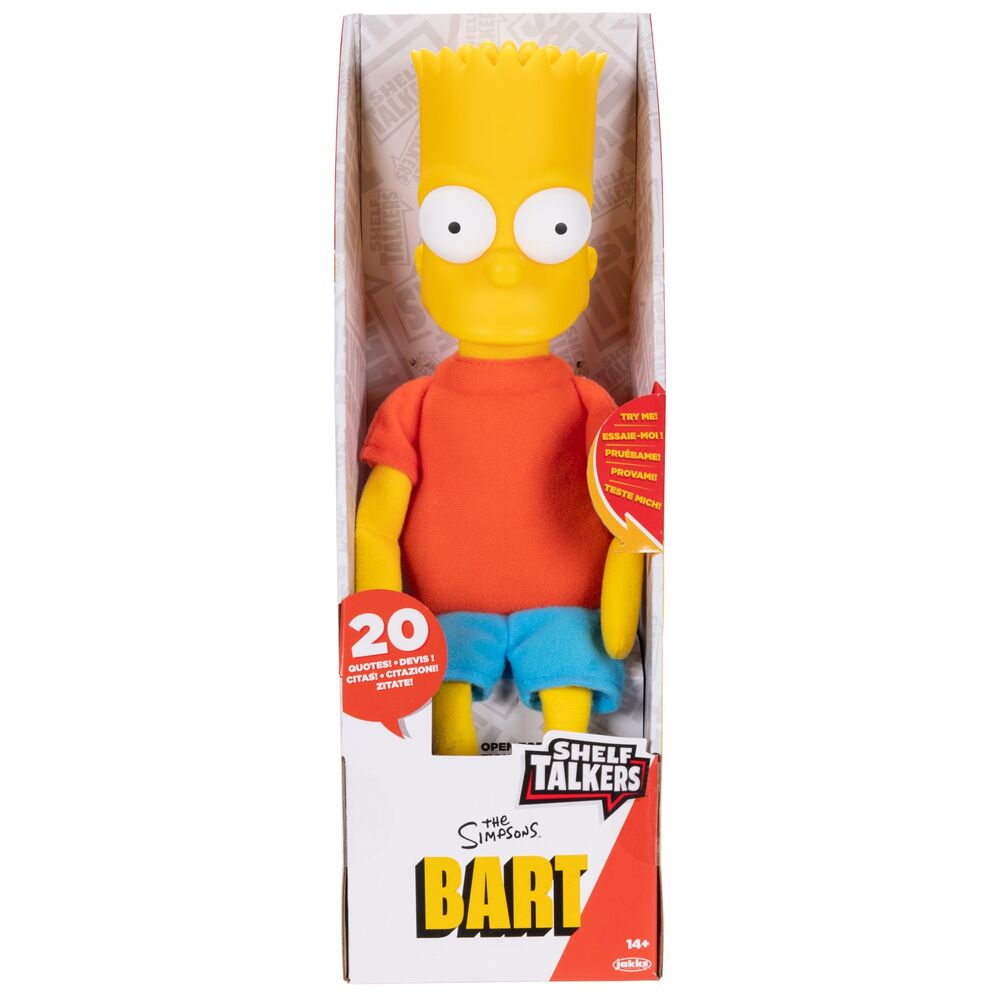 Imagen 5 de Peluche Parlante Bart Shelf Los Simpsons Ingles 33Cm