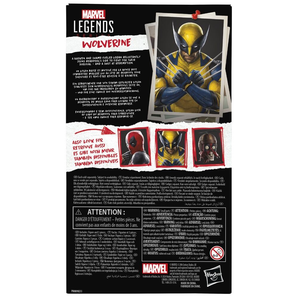 Imagen 6 - Figura Wolverine - Deadpool & Wolverine Marvel Legends Series 15Cm
